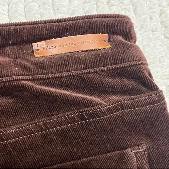 Anthropologie Brown High-Rise Skinny Corduroy Pants - Picture 14 of 16